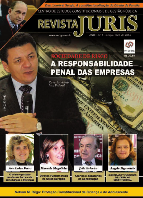 Capa da 1ª edição da Revista JÚRIS Advocatus