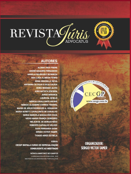 Capa da 10ª edição da Revista JÚRIS Advocatus