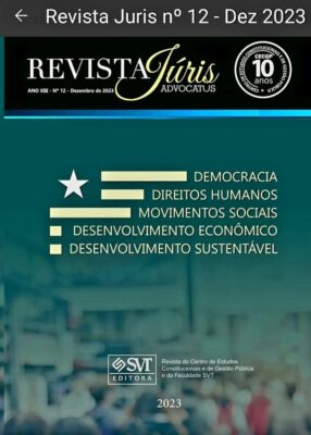 Capa da 12ª edição da Revista JÚRIS Advocatus